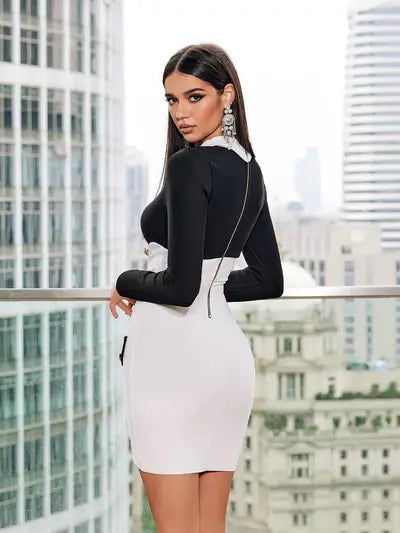 Vestido botões manga comprida - Aslam