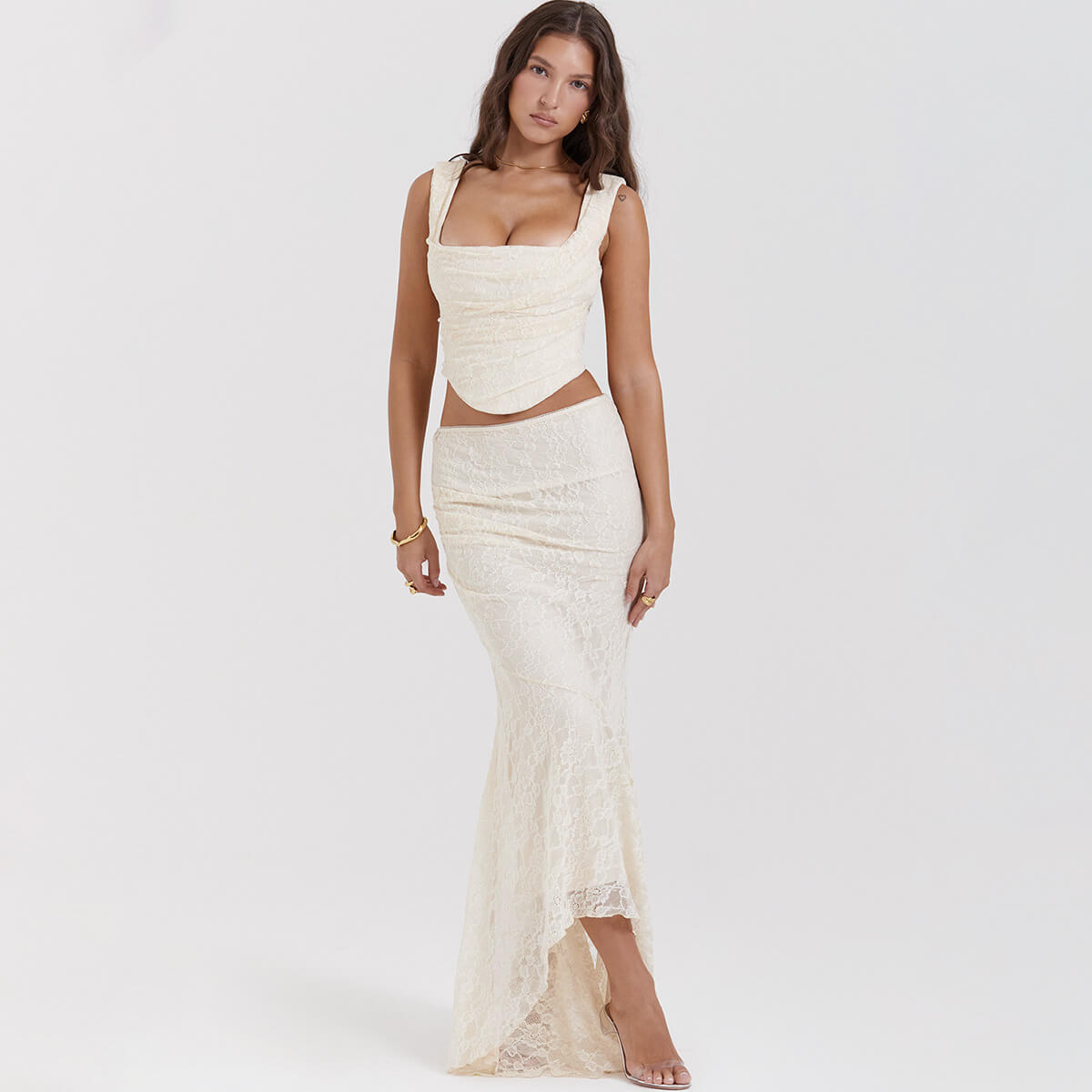 Conjunto renda de 2 peças - Alana