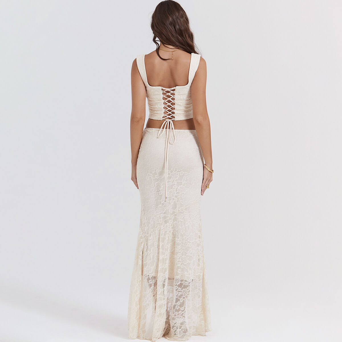 Conjunto renda de 2 peças - Alana