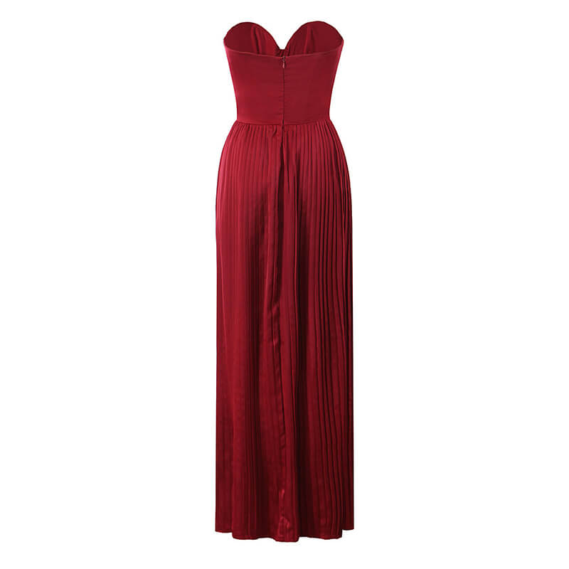 Vestidos plissado bustier - Aurora