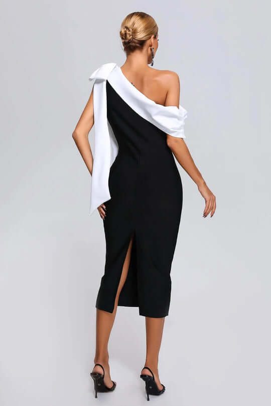 Vestido justo de um ombro só - Ingrid