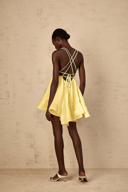 Vestido bufante sem costas - Cinthia