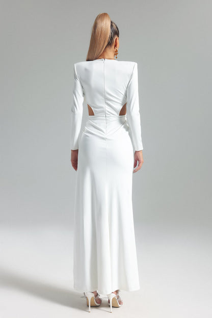 Vestido decote e fenda alta - Adyce