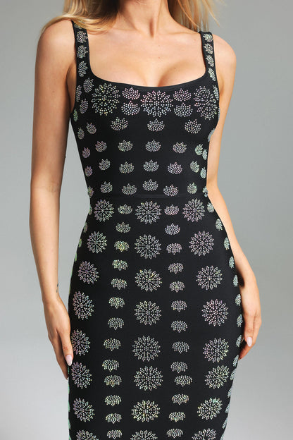 Vestido bandagem com strass - Aline