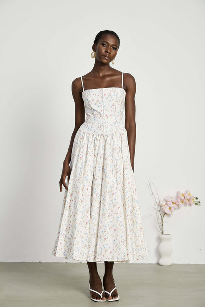Vestido modelador decote reto - Marigold