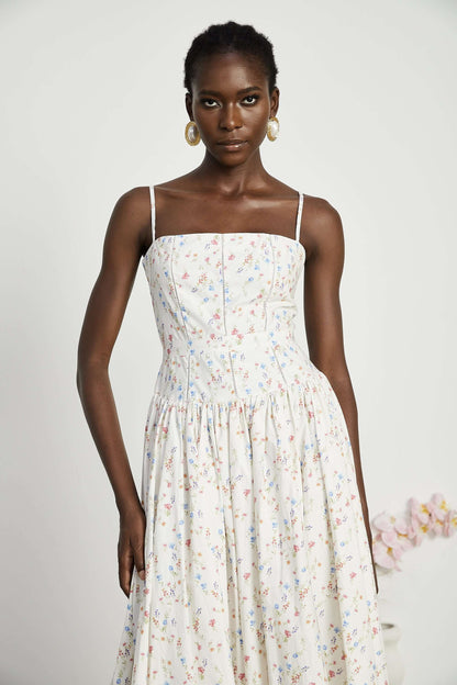 Vestido modelador decote reto - Marigold