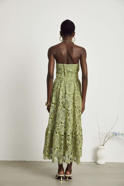 Vestido de renda sem alças - Flavia