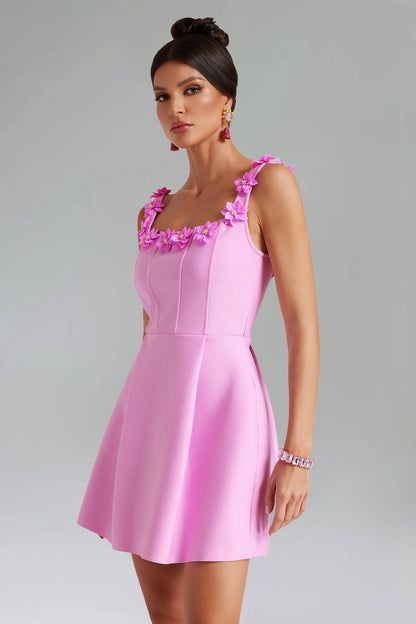 Vestido curto com apliques - Anita