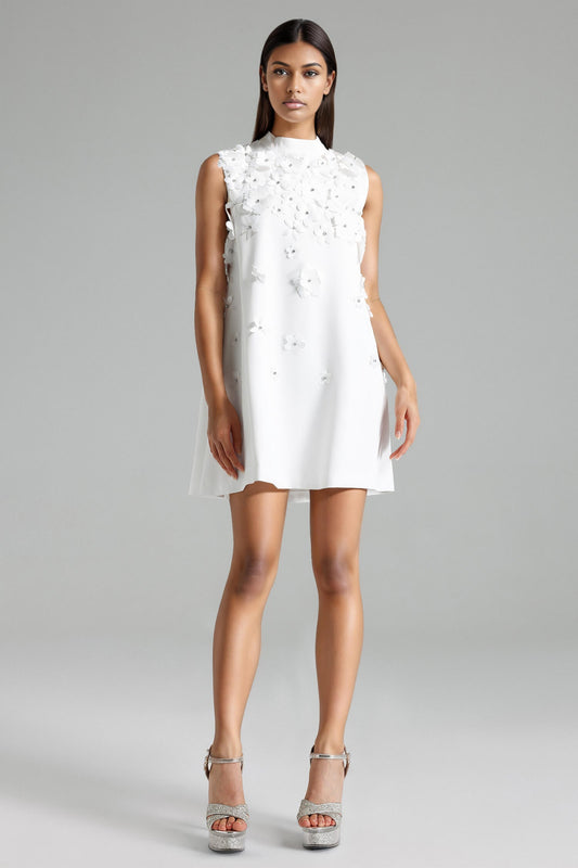 Vestido apliques de flor - Bexlei