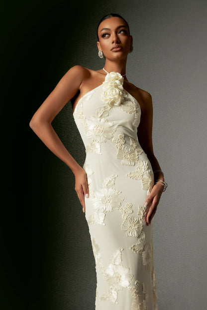 Vestido bordado frente única - Laine