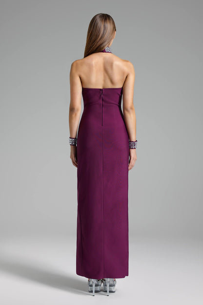 Vestido gargantilha de cristal - Renna