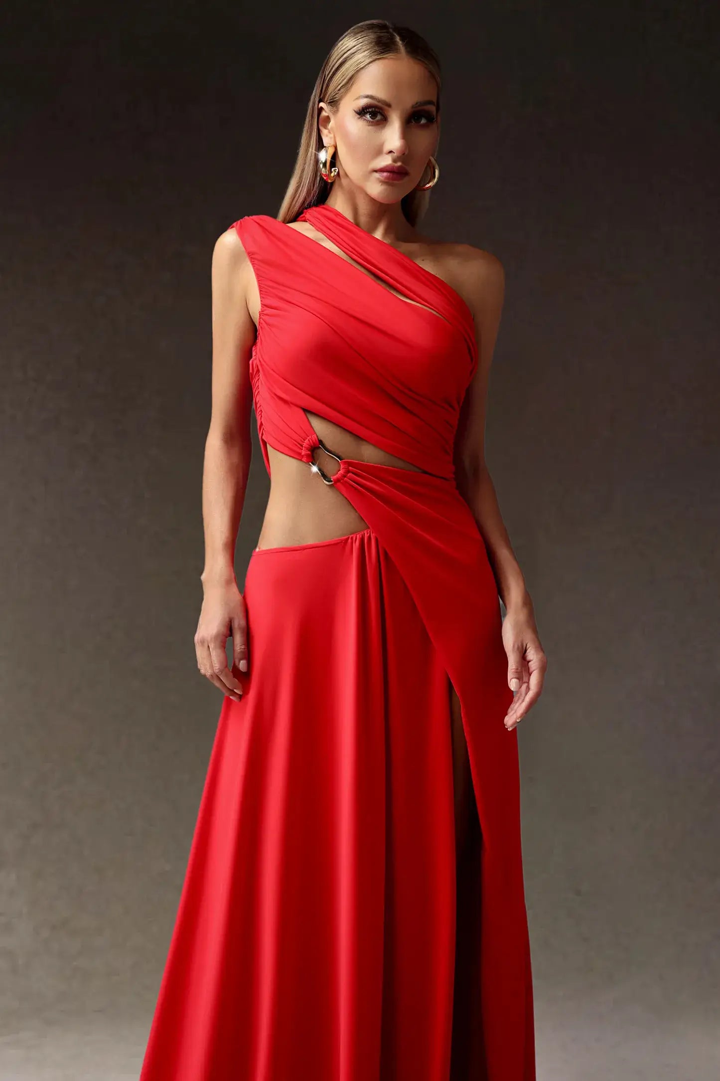 Vestido um ombro só assimétrico - Duda