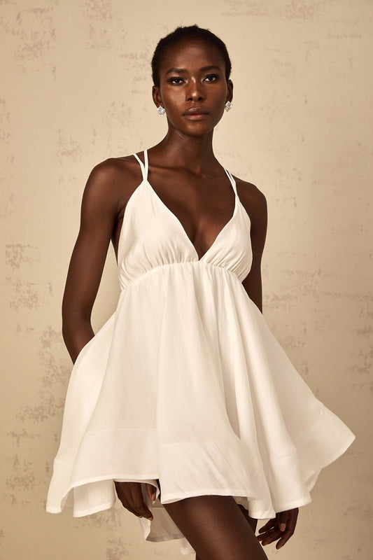 Vestido bufante sem costas - Cinthia
