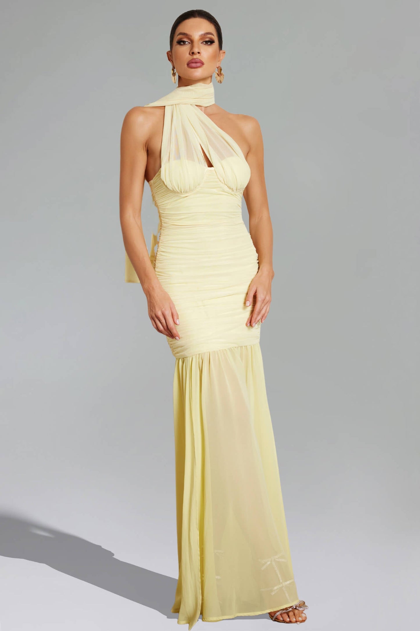 Vestido franzido sereia - Siona