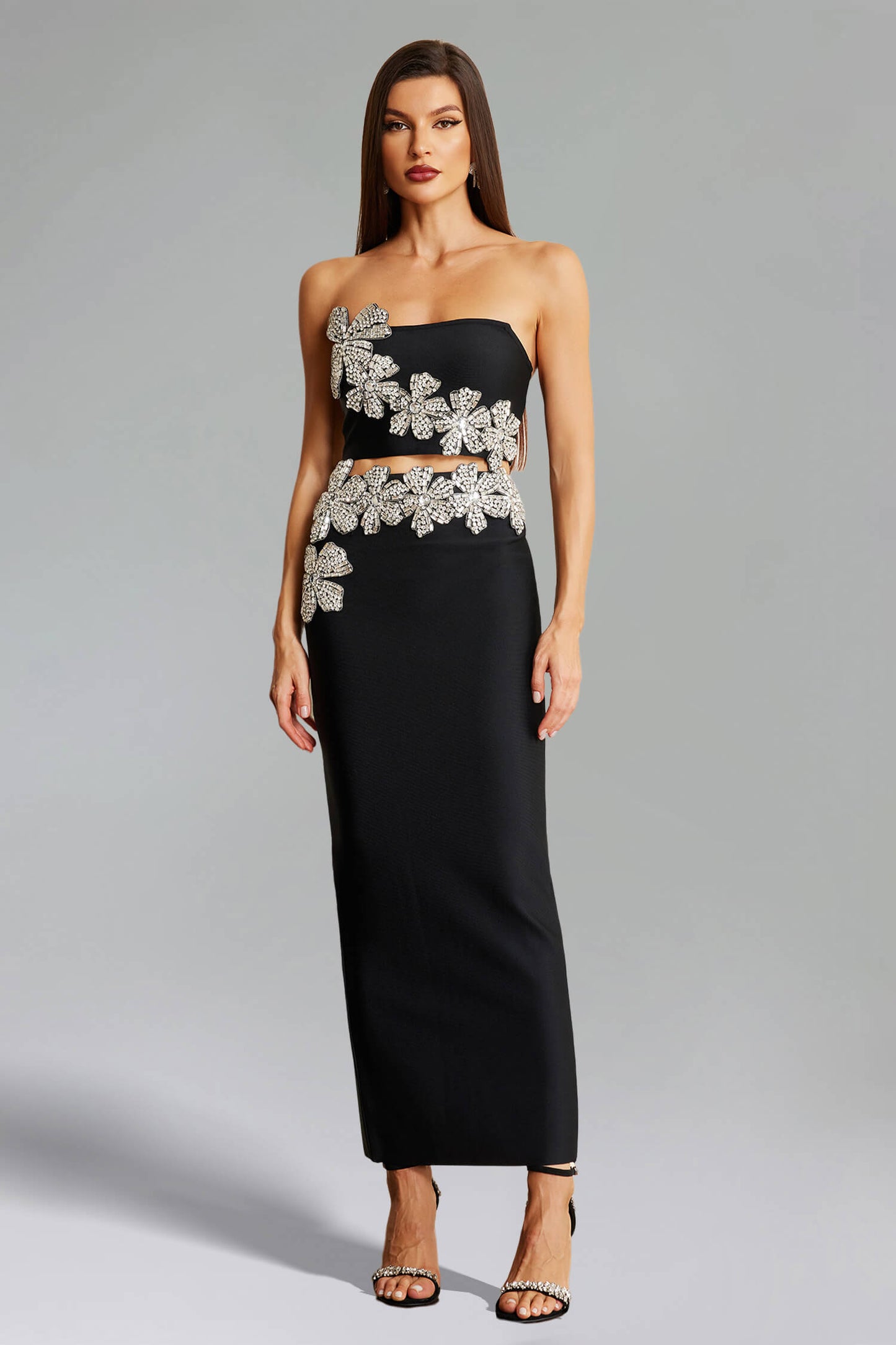 Conjunto longo flor de diamante - Lizza