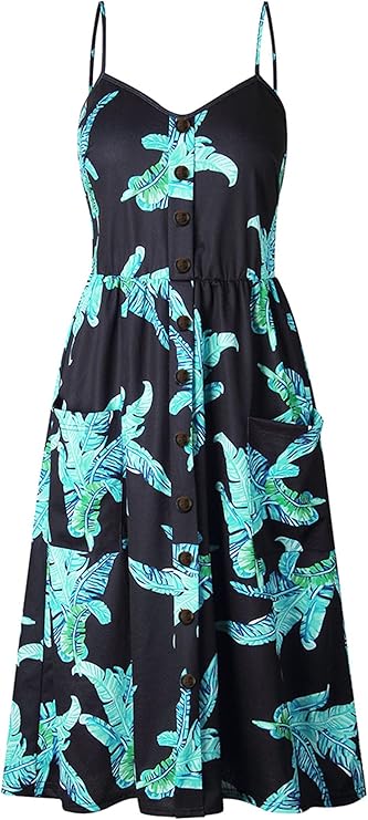 Vestido midi detalhe de botão - Luna