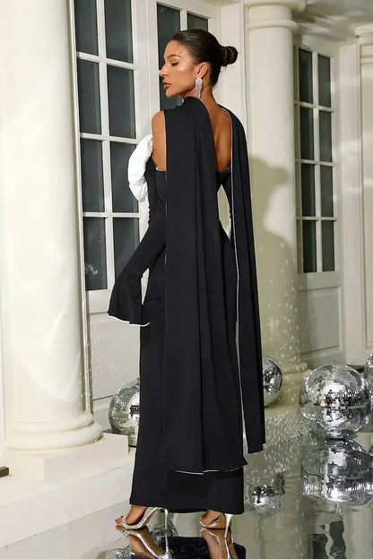 Vestido florido com enxarpe - Iris
