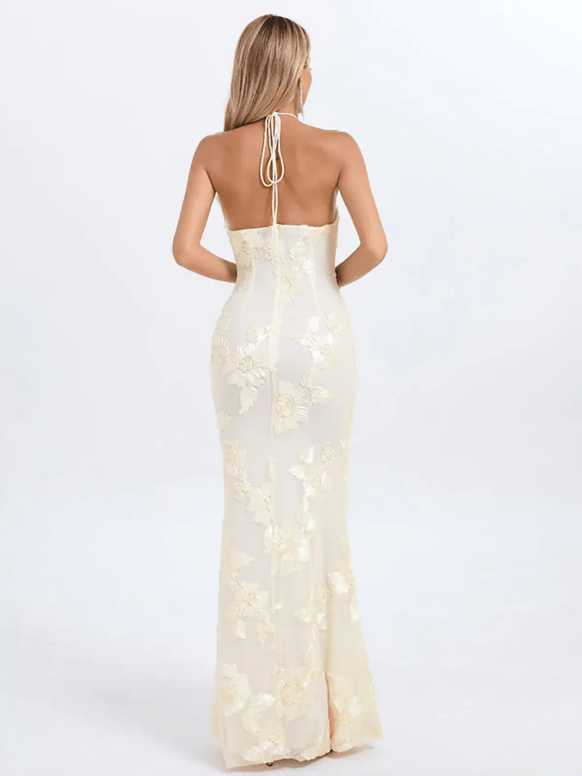 Vestido bordado frente única - Laine
