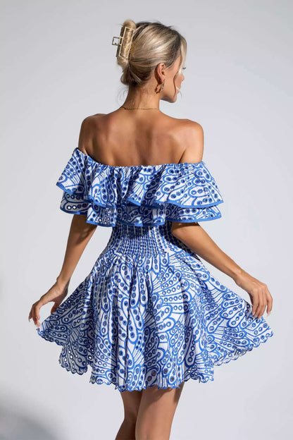 Vestido de lazy babados - Rovenia