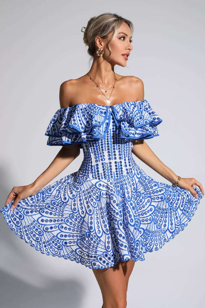 Vestido de lazy babados - Rovenia