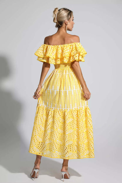Vestido lazy verão bordado - Daniele