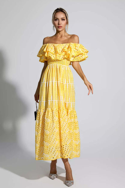 Vestido lazy verão bordado - Daniele