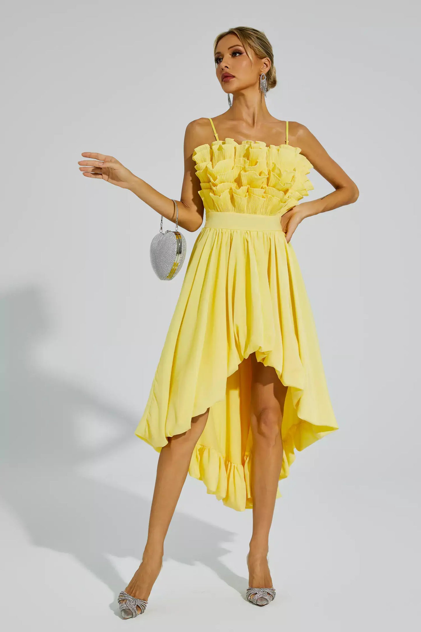 Vestido cauda em camadas - Ghisa