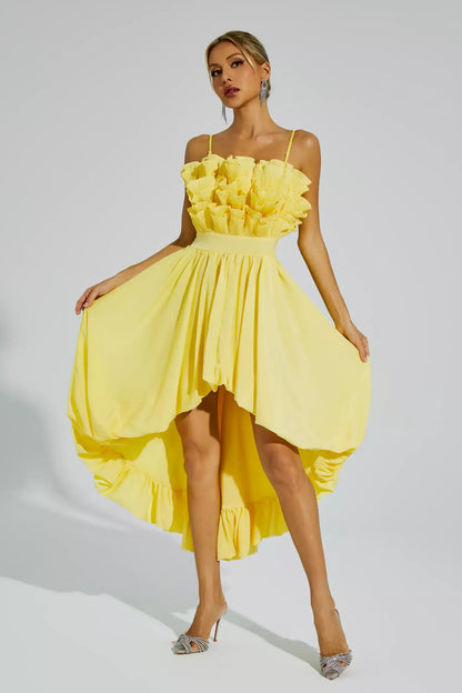 Vestido cauda em camadas - Ghisa