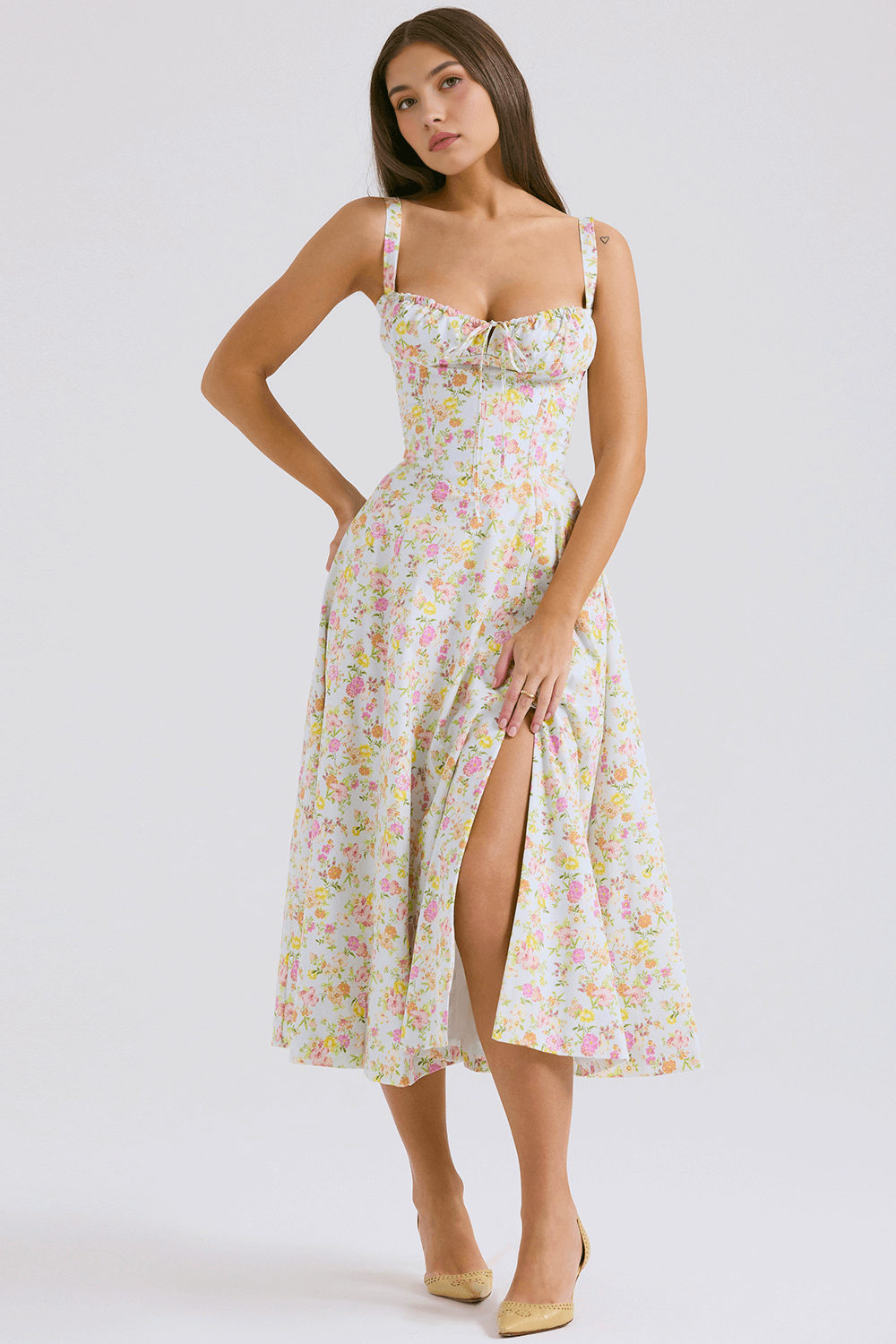 Vestido modelador estampa floral - Mayra