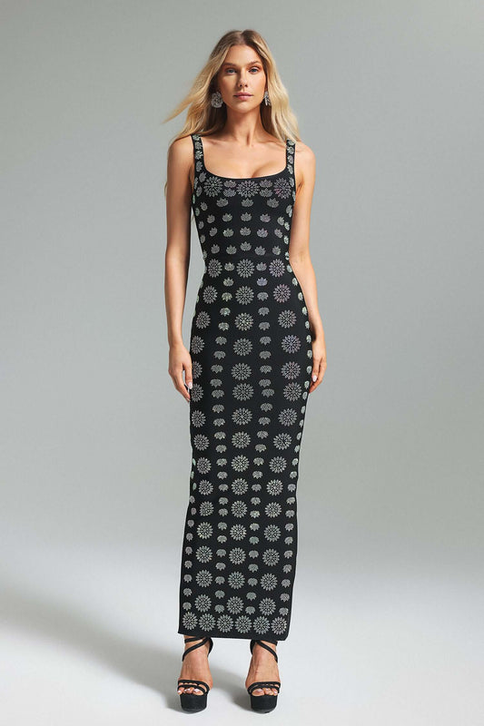 Vestido bandagem com strass - Aline