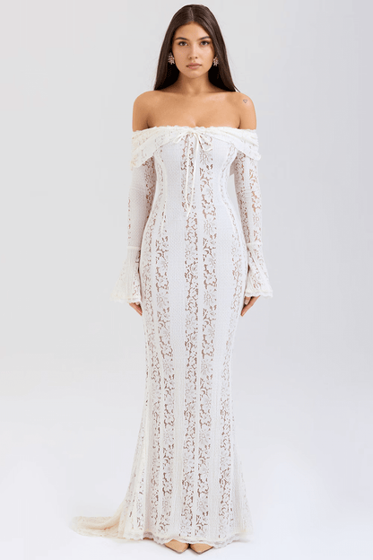 Vestido renda ombro a ombro - Brunela
