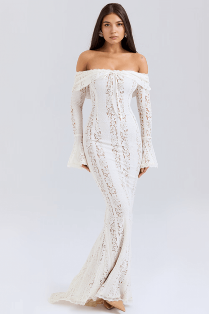Vestido renda ombro a ombro - Brunela