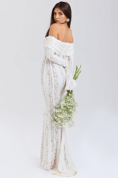 Vestido renda ombro a ombro - Brunela