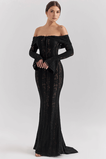 Vestido renda ombro a ombro - Brunela