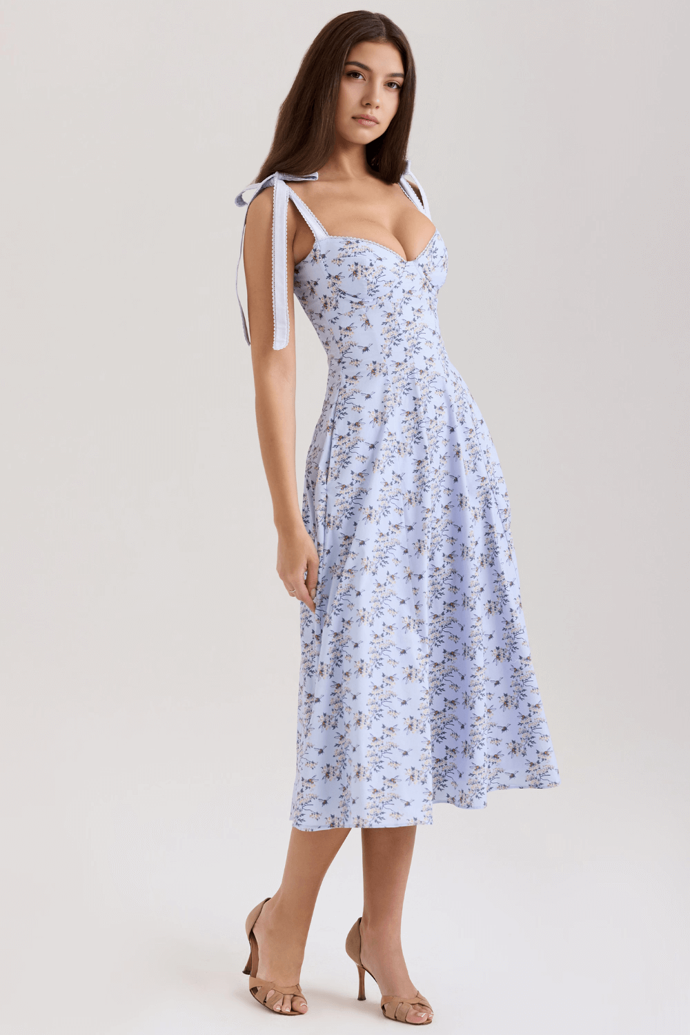 Vestido com amarração floral - Nivea