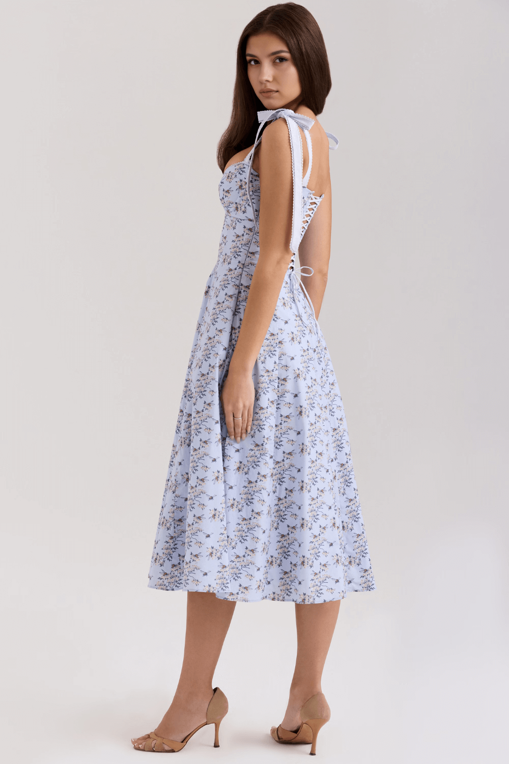 Vestido com amarração floral - Nivea