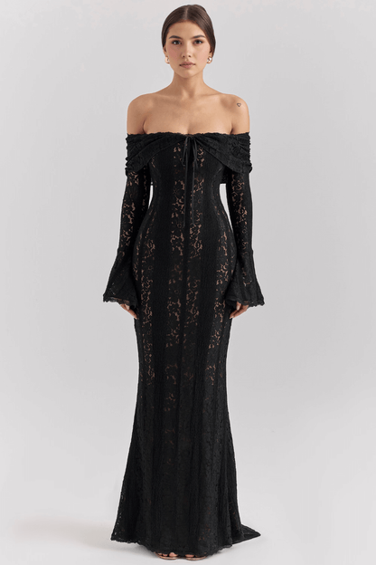 Vestido renda ombro a ombro - Brunela