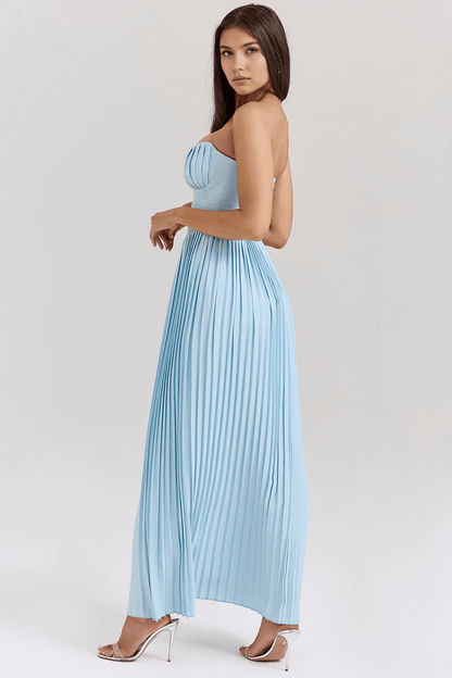 Vestidos plissado bustier - Aurora