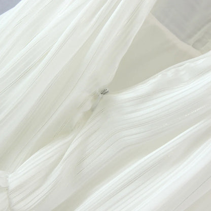 Vestido chiffon com babados - Felice