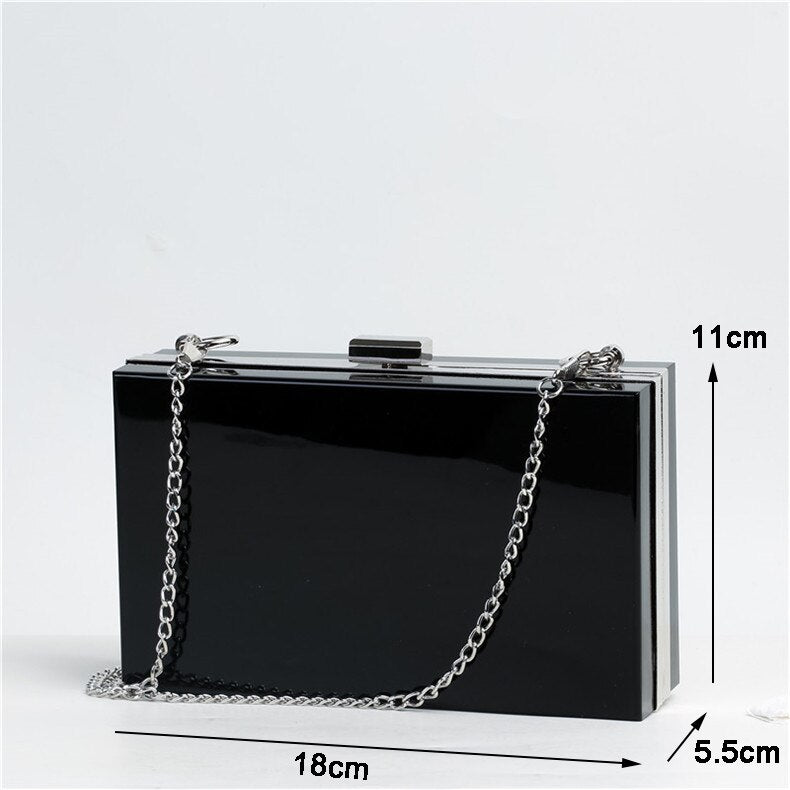 Bolsa em acrílico preto - Cora