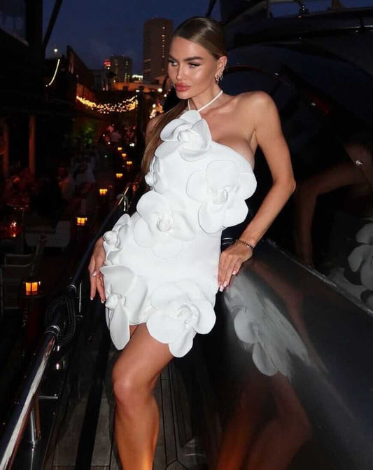 Vestido com flores 3D - Gadot