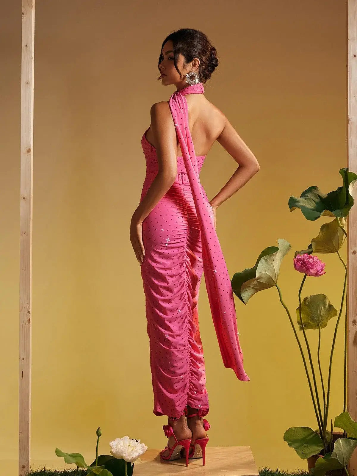 Conjunto plissado strass - Jana