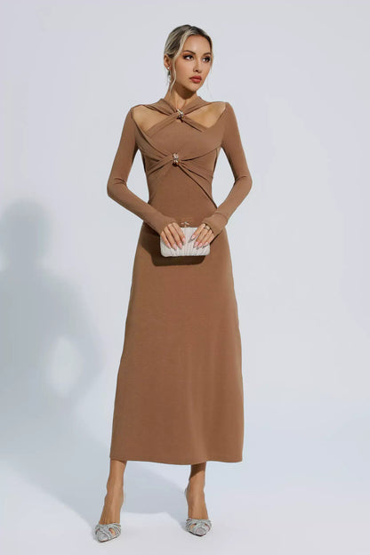 Vestido de manga com recortes - Lizzie