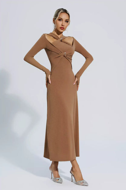 Vestido de manga com recortes - Lizzie
