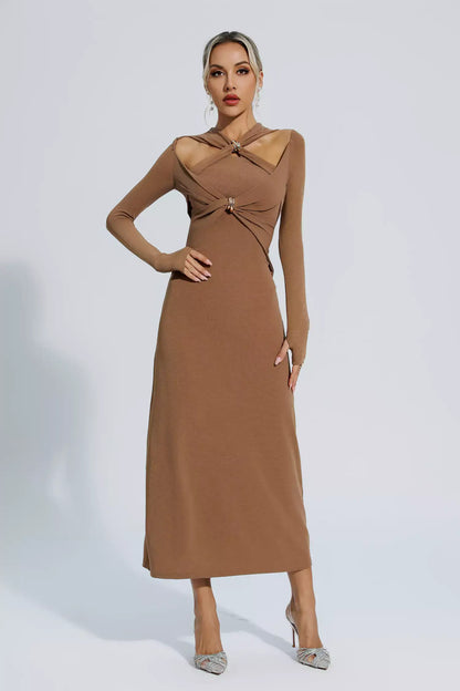 Vestido de manga com recortes - Lizzie