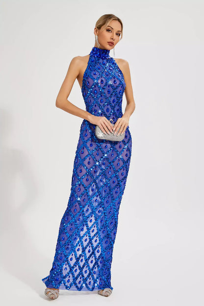 Vestido transparência e pedraria - Liona