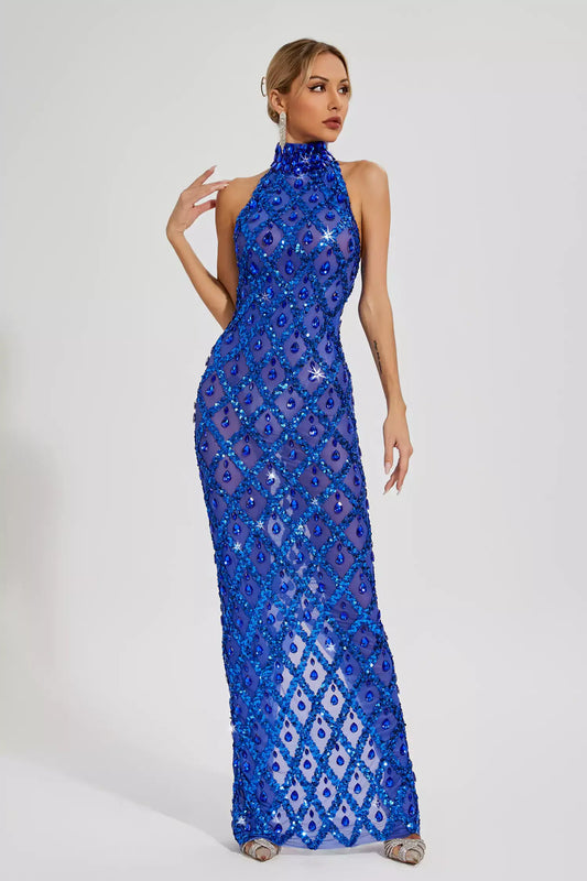 Vestido transparência e pedraria - Liona