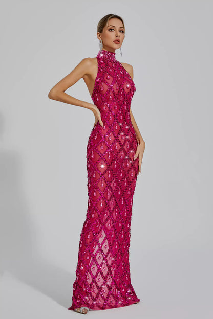 Vestido transparência e pedraria - Liona