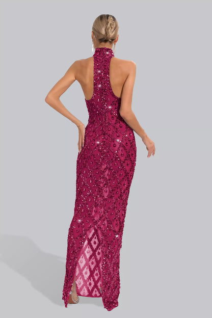 Vestido transparência e pedraria - Liona