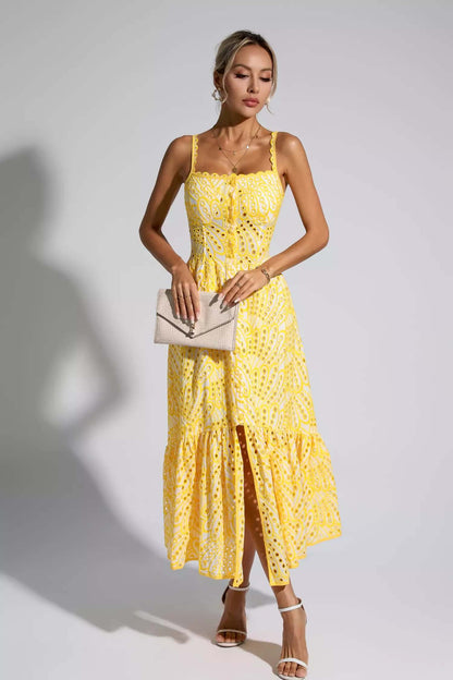 Vestido de lazy vazado - Natalie